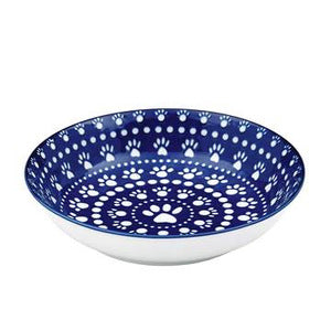 Pet Bowl - Bandana Blue Shallow