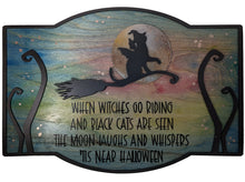 Load image into Gallery viewer, Halloween Cat Wall Art
