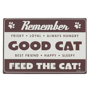 Pet Placemat - Good Cat Brown