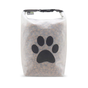 14-Cup Roll Top Reusable Pet Food Storage Bag: Black