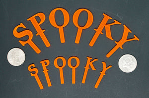 Fish Tank Deco - Large SPOOKY Letters